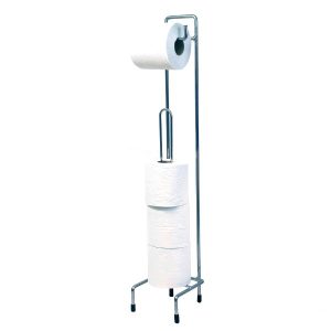 Toalettpappershållare golvmodell krom