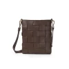 Ceannis Shoulder bag braided strap brown