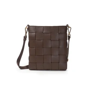 Ceannis Shoulder bag braided strap brown