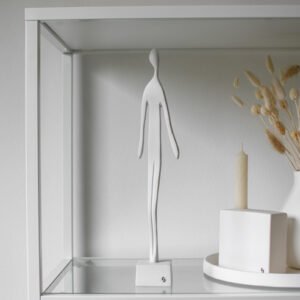 Skulptur man vit Store factory