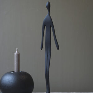 Skulptur man svart Store factory
