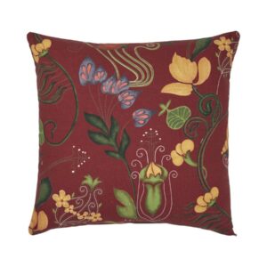 Kuddfodral Blomster röd