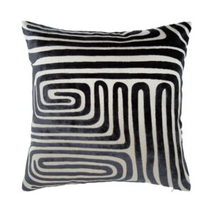 Kuddfodral Molly grå/svart