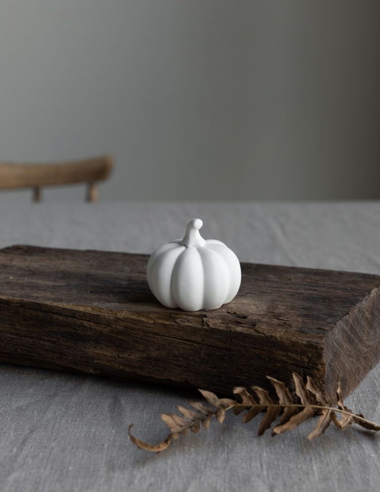 Dekoration pumpa vit - Bild 2