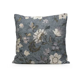 Ceannis kuddfodral Flower linen blå