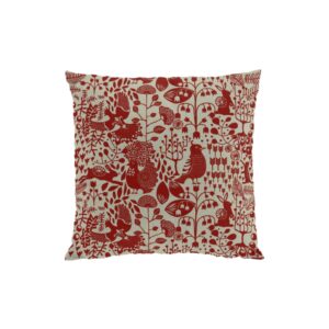 Kuddfodral fågel röd