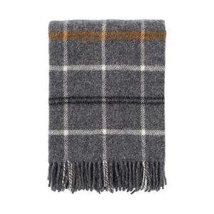 Ullpläd Tartan grå