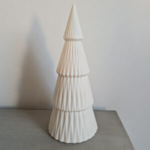 Gran vit med ledbelysning