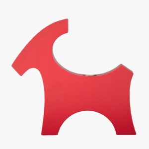 Träbock lackad röd