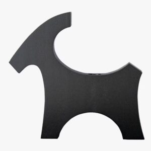 Träbock lackad svart