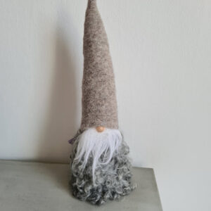 Tomte grå luva stor