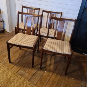 Stolar fyra stycken valnöt/teak