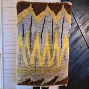 Ryamatta grå/gul