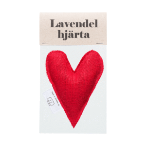 Lavendelhjärta doftpåse röd